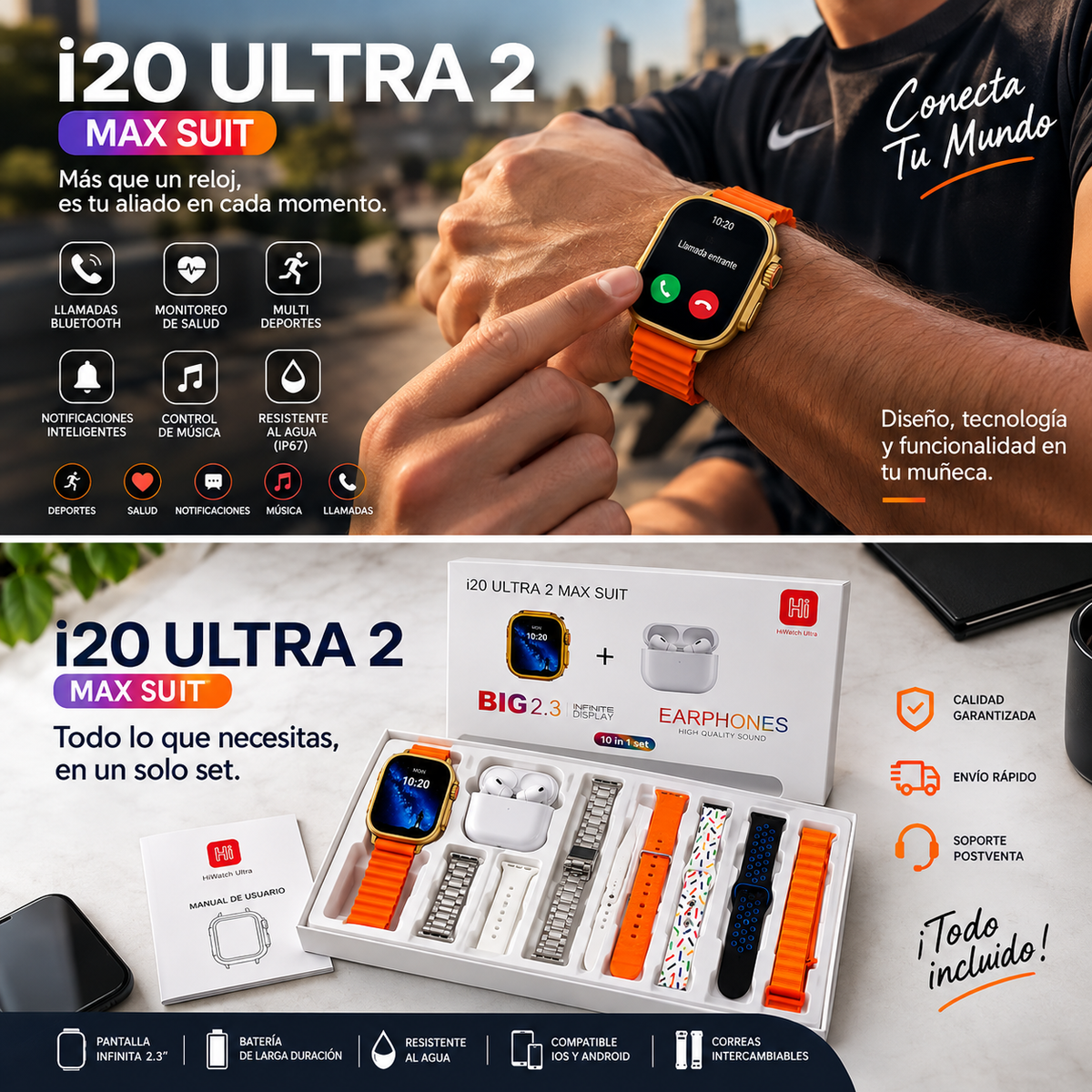 Smartwatch i20 Ultra 2 Max Suit